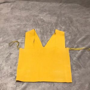 LF yellow crop top